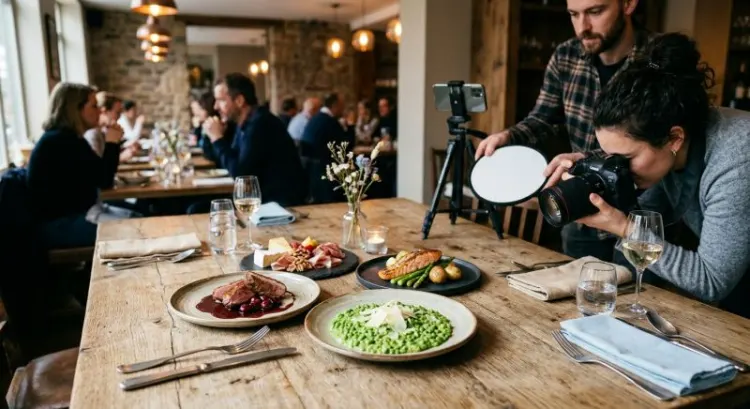 Communication et visibilité d'un restaurant à l'ouverture : agence, photographe culinaire, fiche Google et réseaux sociaux